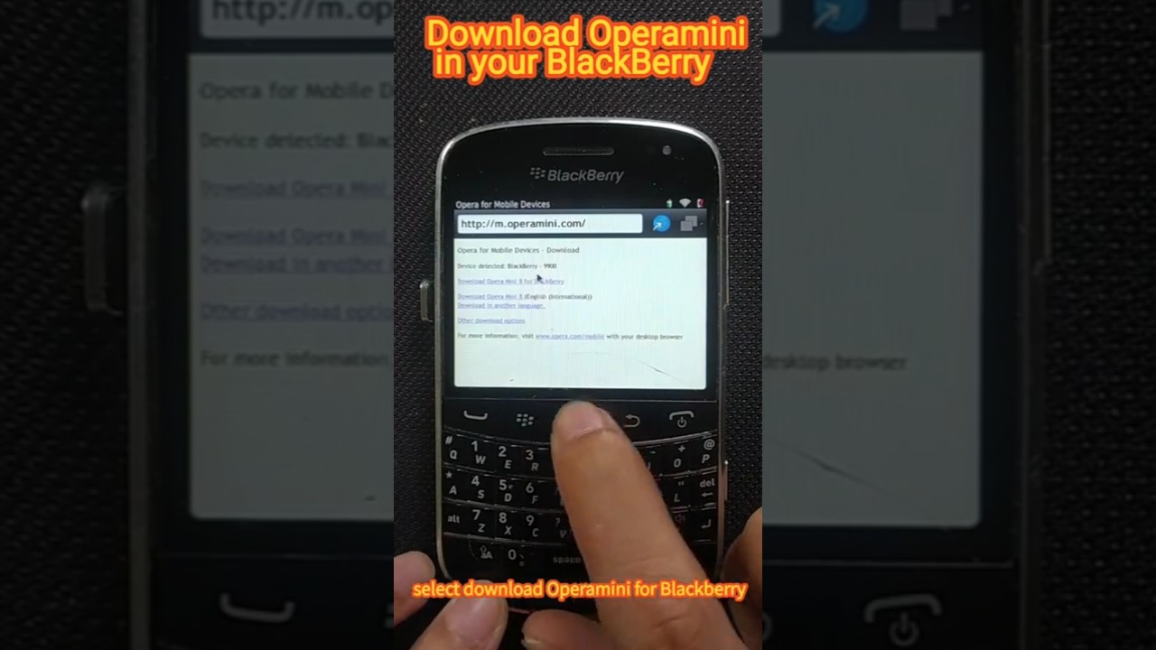 Download Operamini on your Blackberry Device 😅😅