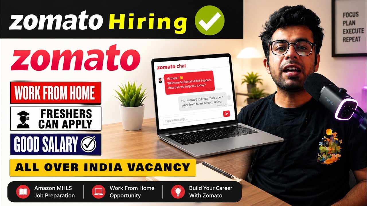 Zomato Work From Home Job 2026 | Online Jobs At Home |  Work From Home Jobs | 12th pass | WFH Jobs 🔥