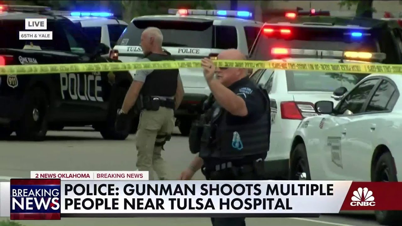 Gunman shoots multiple people near Tulsa hospital