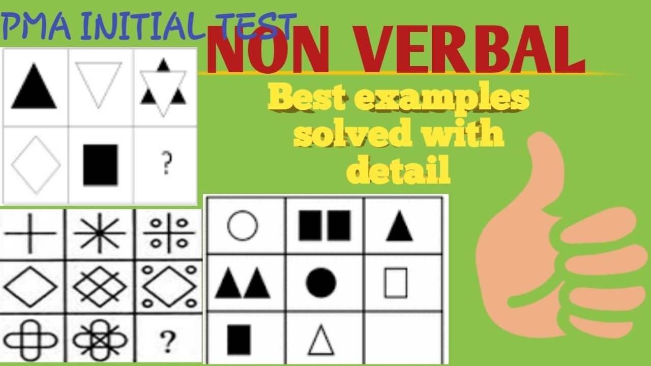 Non verbal test, initial test, how to pass initial test, tips and tricks for initial test,solved ex