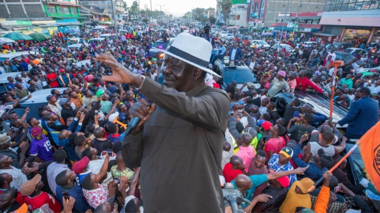 MAMBO BADO!! Raila Odinga FUMES in Kitengela as he warns RUTO over Mavoko demolitions!!