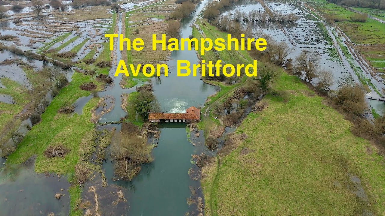 The Hampshire Avon Britford 4k Drone footage