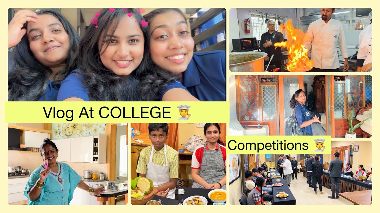 A Vlog at College after Ages😍Lots of fun & Joy||Junior chef Competitions 🧑‍🍳||SPURTHI VLOGS||