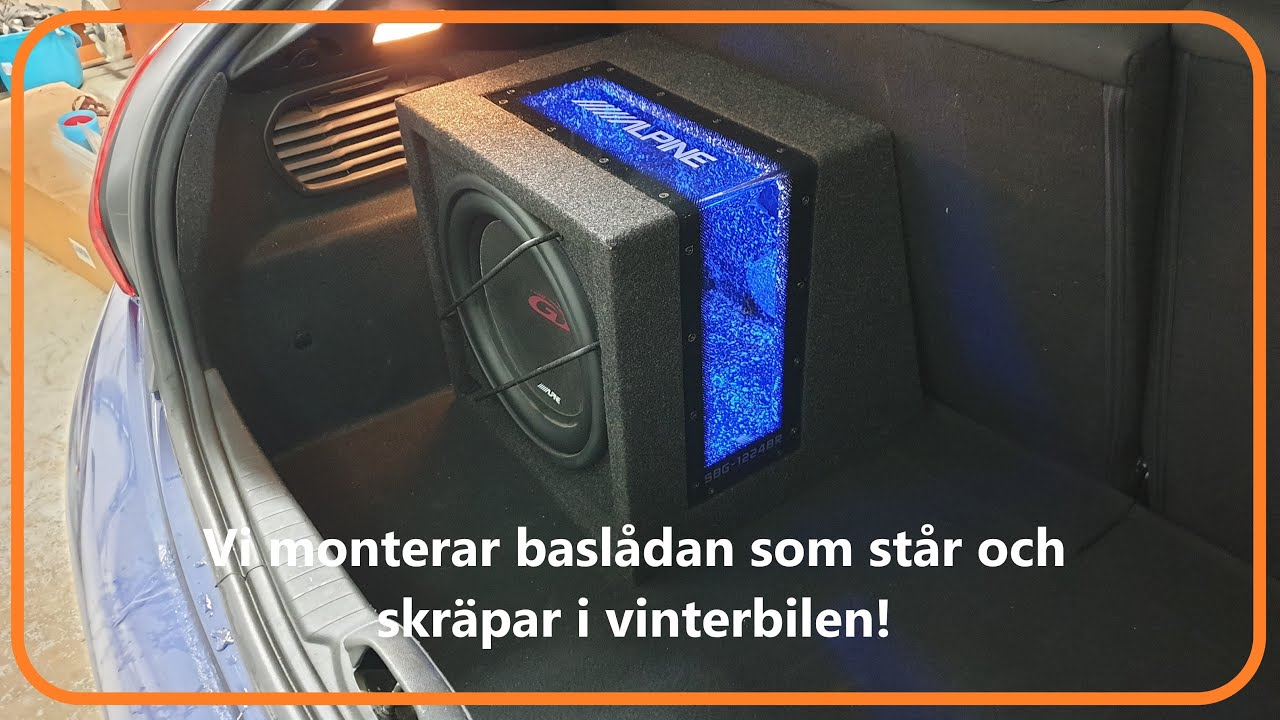 Monterar baslåda i vinterbilen fast att vi inte har någon lågnivåutgång.