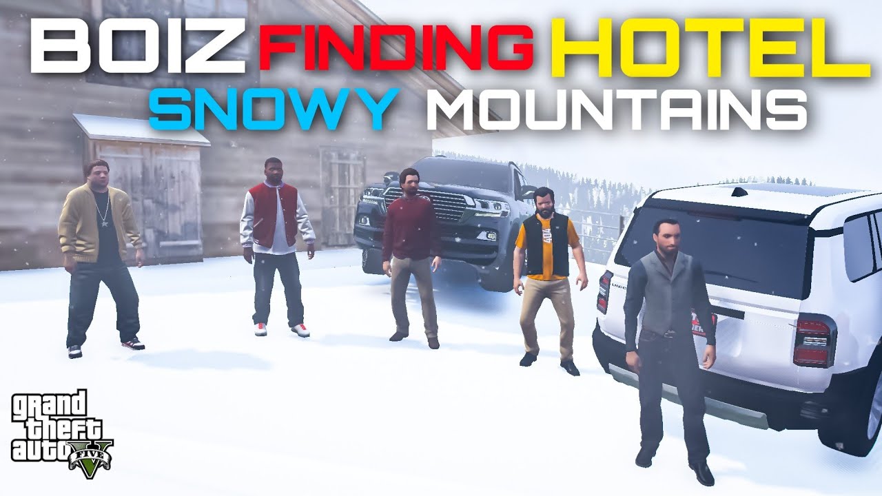 BOIZ FINDING HOTEL | PRADO 24 X LANDCRUISER | GTA 5 | Real Life Mods #516 | URDU |