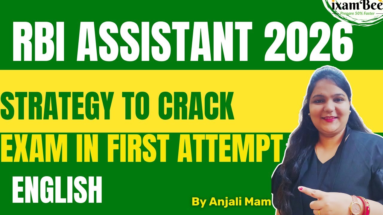 RBI Assistant 2026 | English - Strategy to crack Exam in First Attempt |  By Anjali Ma'am