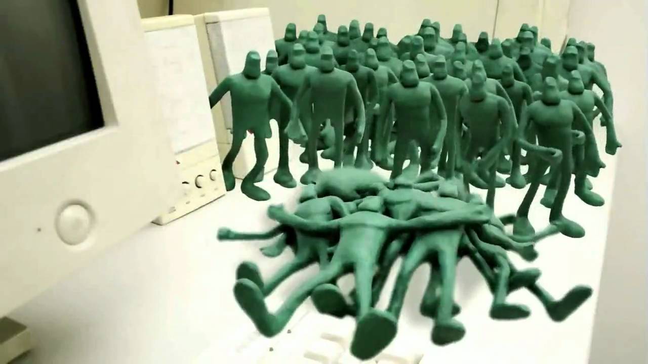 Claymation at its best - Matrix fight scene