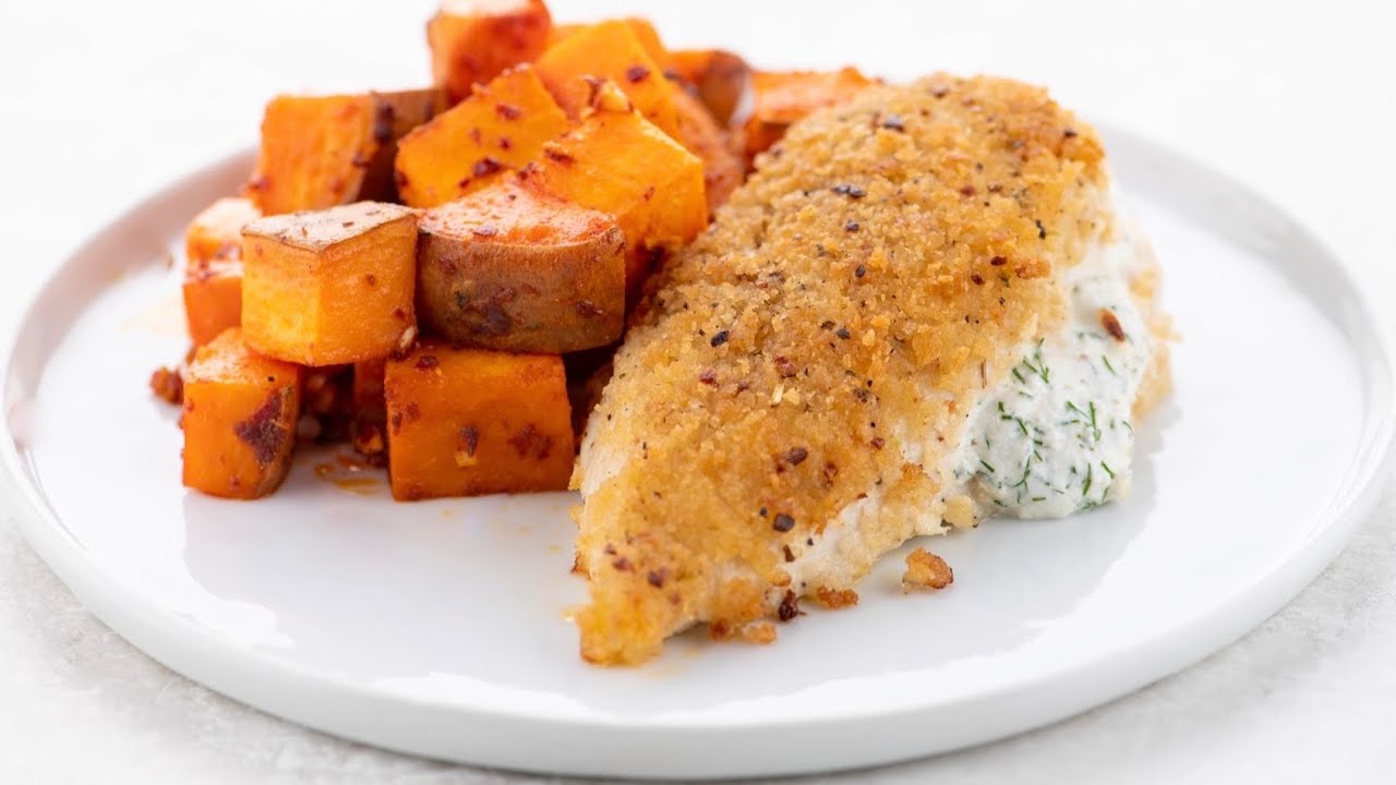 How to make easy goat cheese stuffed chicken breasts