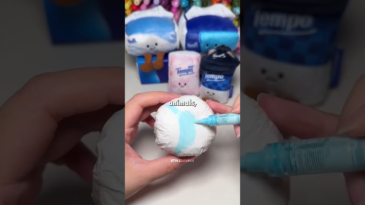✨ Мягкая игрушка-антистресс, сделанная своими руками ТОЛЬКО из папиросной бумаги! 😍