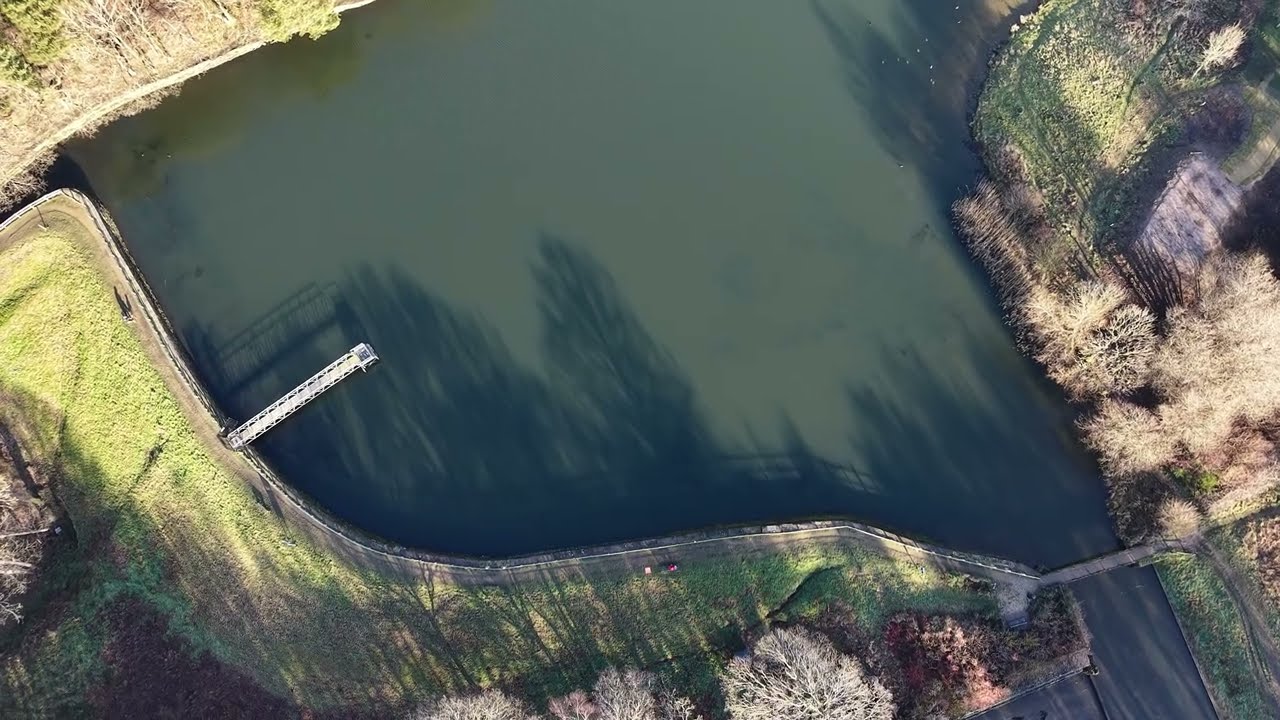 Meltham Mills Dam 360 Drone 16 Jan 26