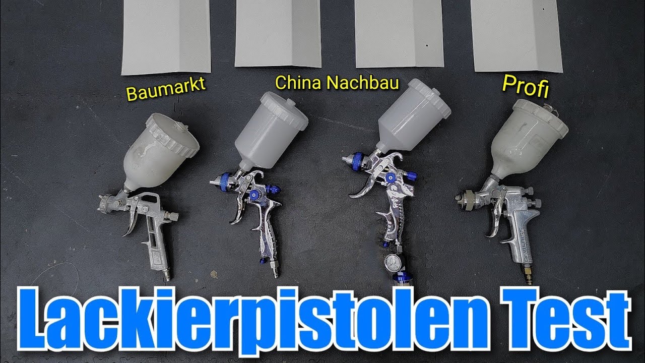 Lackierpistolen Test Baumarkt China Nachbau Profigerät im Test
