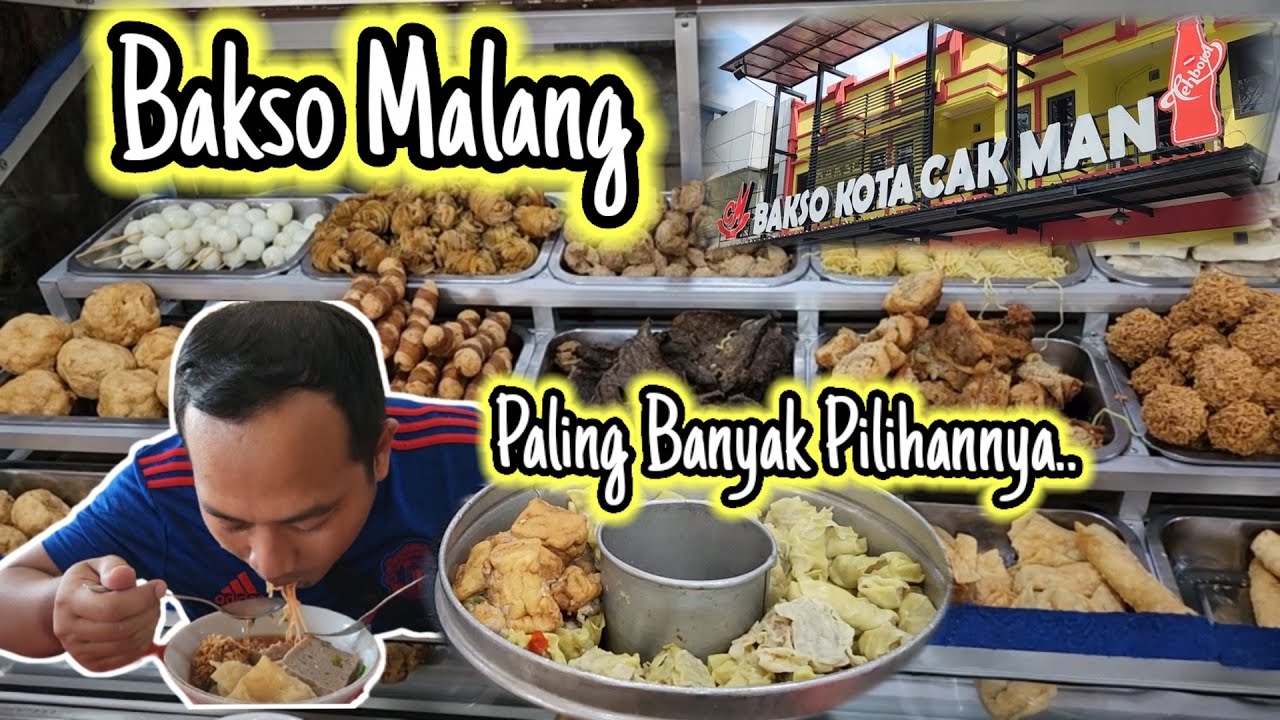 Bakso Kota Cak Man Malang, Bakso Prasmanan Banyak Pilihan❗️