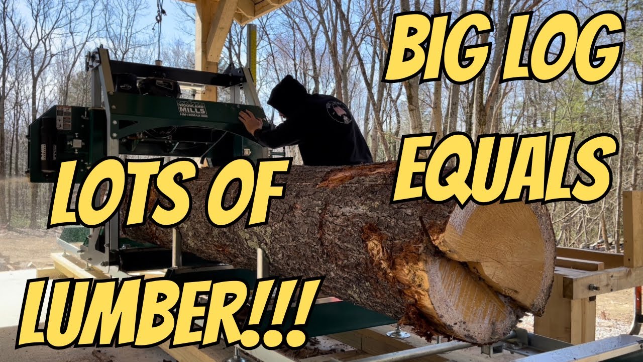 Huge White Pine on the Woodland Mills HM130MAX!!!