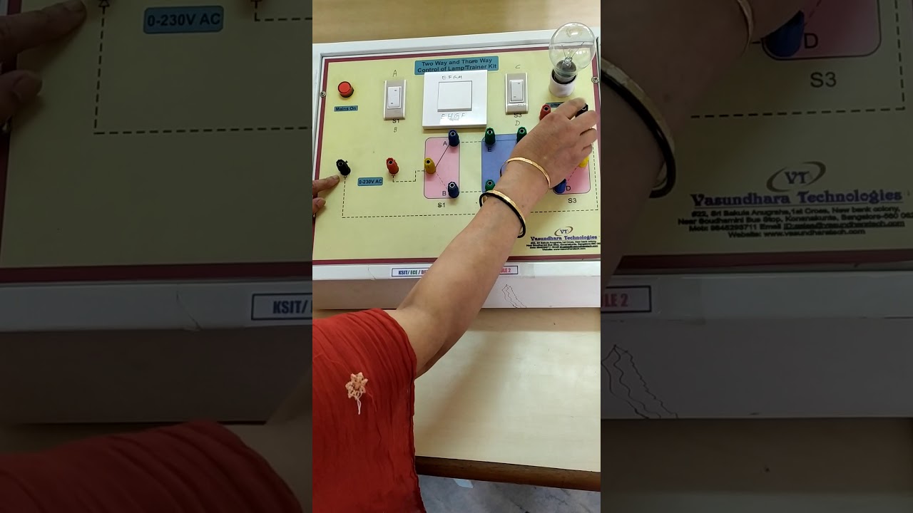 Two way and three way control of lamps by vishalini Divakar