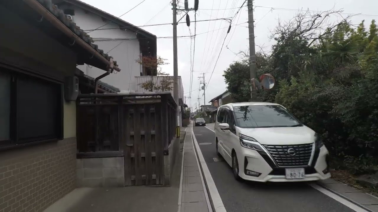 東近江市 御代参街道4号線 車の通り抜け状況 令和8年2月27日 (金) 朝 今堀町 今崎町 中野町