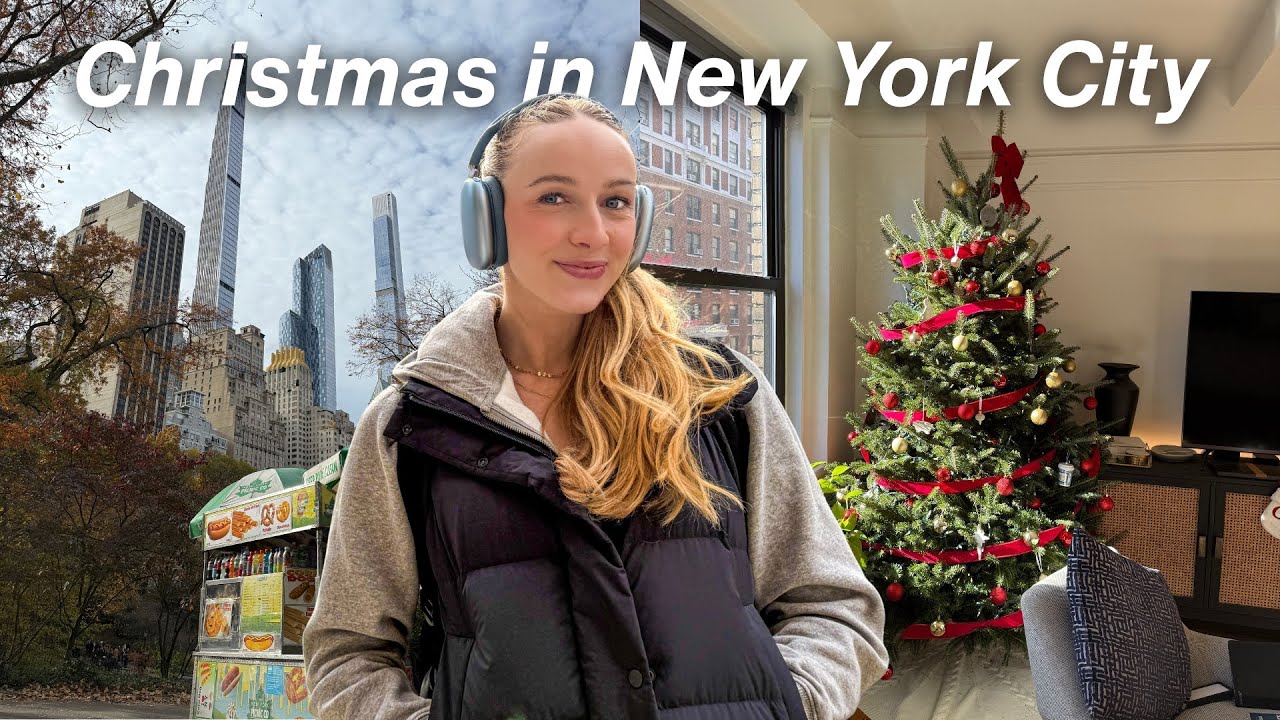 Our Cozy NYC Christmas Vlog | Tree Shopping, Decorating & Hosting