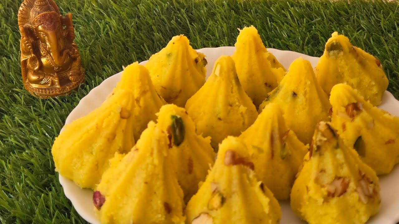 GANPATI SPECIAL KESAR MODAK recipe || NIRMALA'S KITCHEN || 