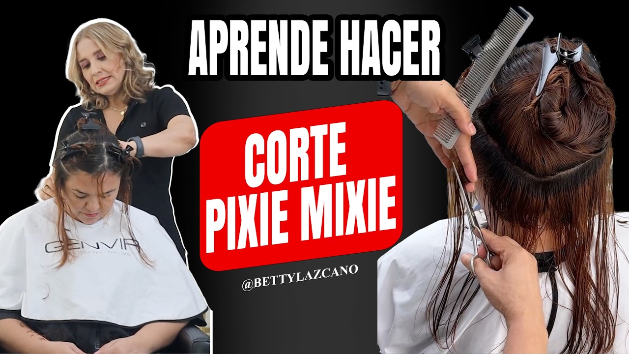 Paso a paso de corte PIXIE combinado con MIXIE y LOGRA un CAMBIO DE LOOK muy REJUVENECEDOR