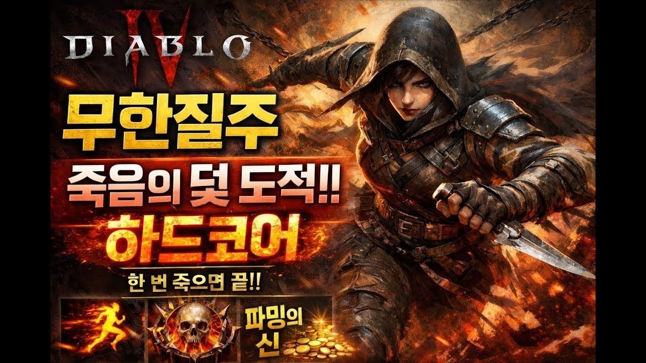 [디아블로4:시즌11] 하드코어 1부 도적 파밍 / 2부 혼령사 육성 / 도적 죽덫빌드 랭킹 1등 Diablo4 Rogue HC DT 300