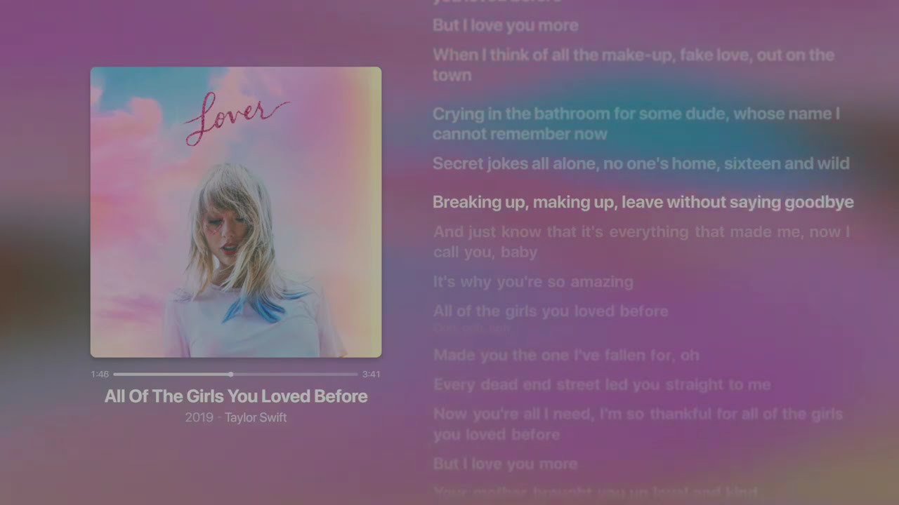 All Of The Girls You Loved Before [Karaoke] - Taylor Swift