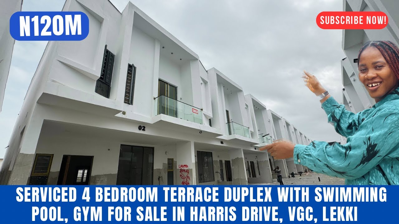 House for Sale in Lekki, Lagos Nigeria; Serviced 4 Bedroom Terrace Duplex for sale in VGC, Lekki
