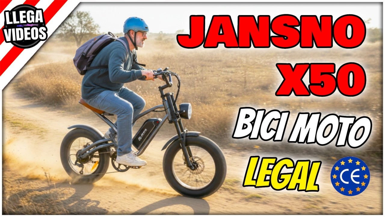 ⚡️ Bicicleta Eléctrica JANSNO X50 CE 🔥 ¡La BiciMoto!