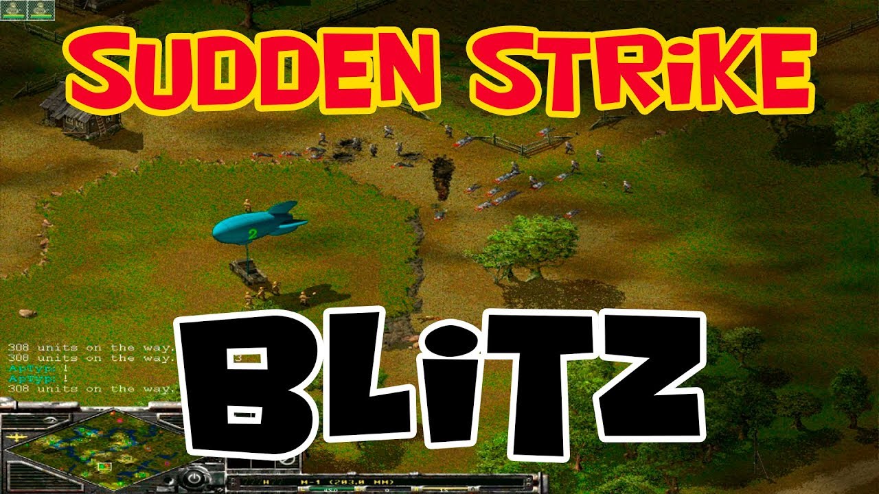 Blitz multiplayer Sudden Strike forever 2 vs 2. WW2 strategy. No commentary