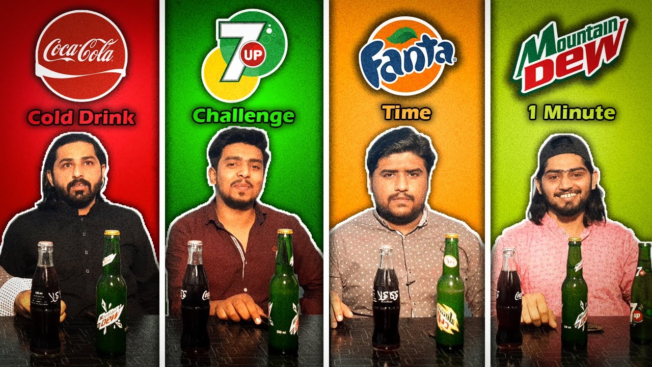 1 Minute Cold Drink Challenge - Time Limit Challenge - Yummy Dare