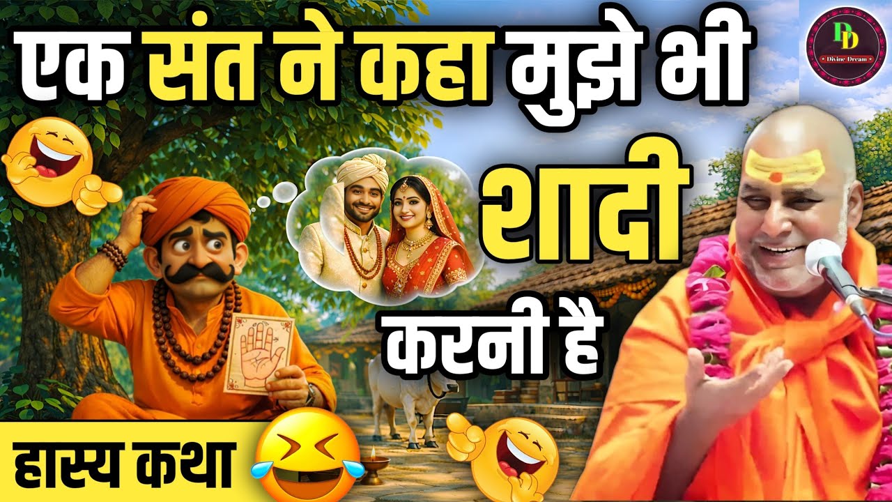एक संत ने कहा मुझे भी शादी करनी है | हास्य कथा rajeshwaranand ji maharaj | #education #katha 