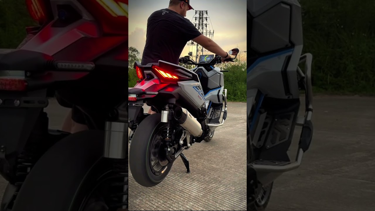 ZONTES 368G slip-on exhaust sound system #368g #akrapovic