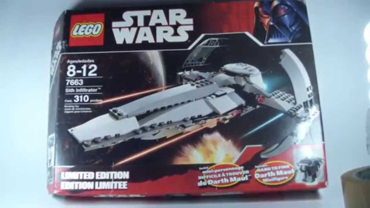 LEGO Star Wars Sith Infiltrator 7663 Speed Build and Review