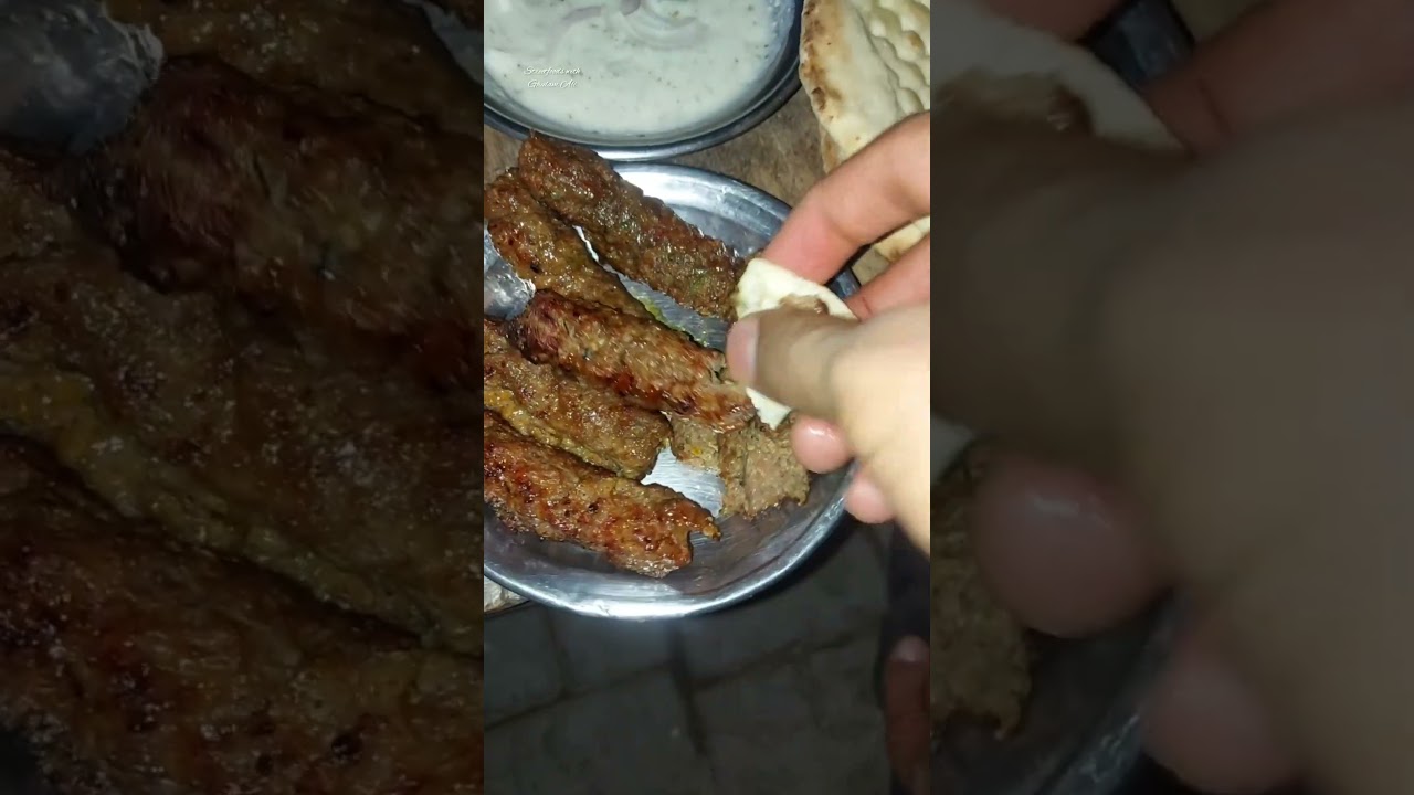 82 Years Old Man Selling Beef Seekh kabab Muslim Town Lahore #streetfood #shorts #viralshort
