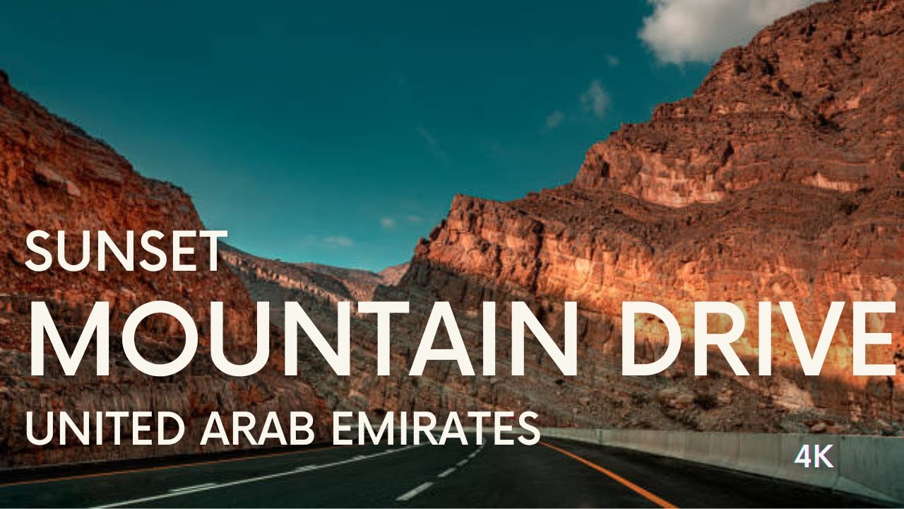 Mountain Drive - UAE - Fujairah via the Longest Tunnel | 4K