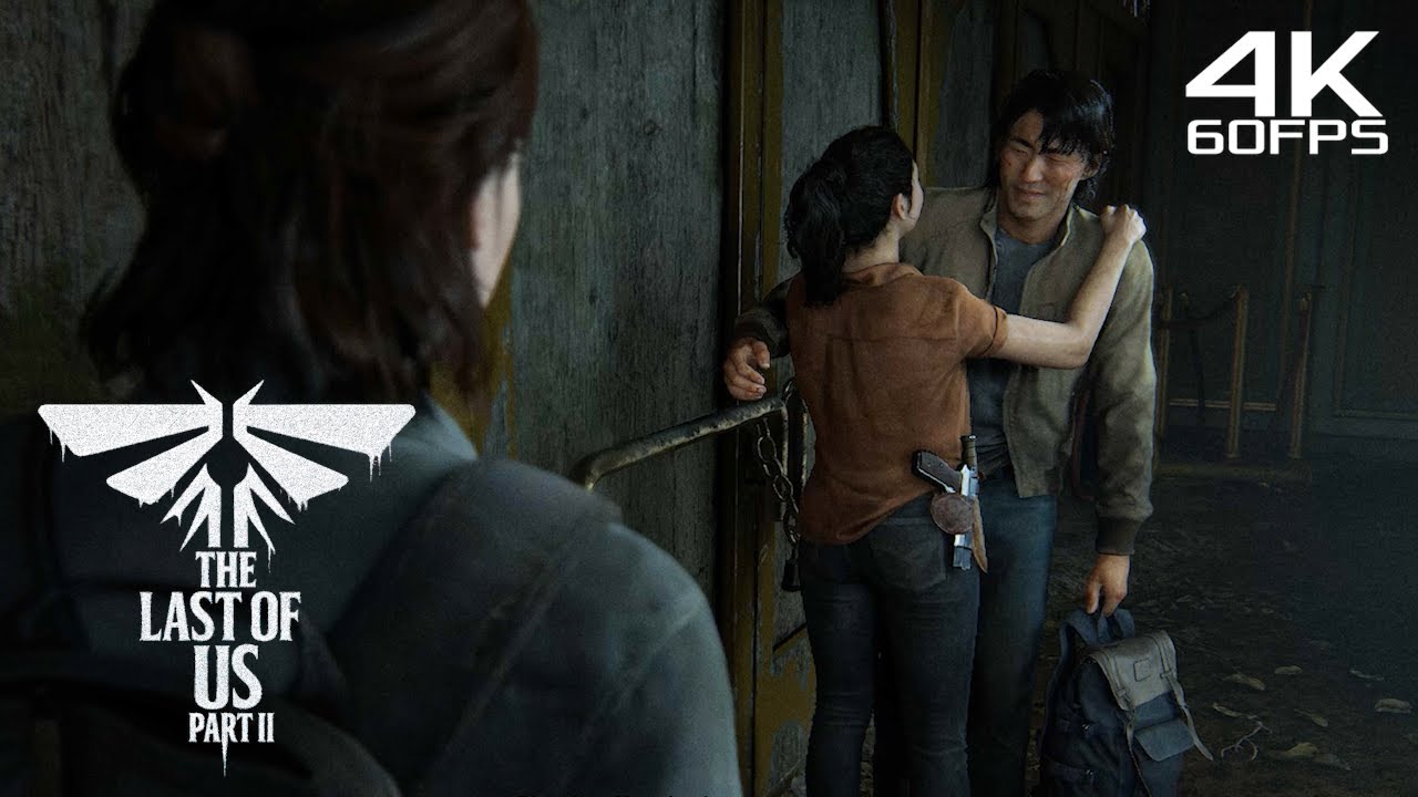 Dina Meets Jesse in Theater - Important Character Interaction | The Last of Us Part II [4K 60FPS