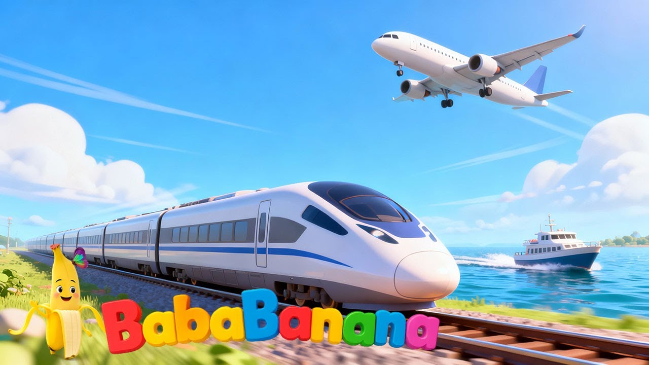 Transportation Song | BabaBanana Nursery Rhymes & Kids Songs