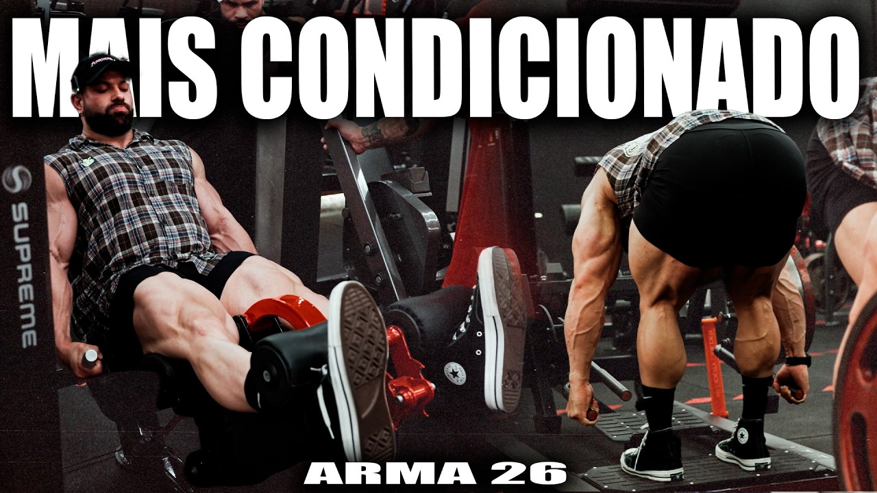 CARGA PESADA!!MAIS CONDICONADO COM A NOVA ESTRATÉGIA DE LEG DAY | PROJETO ARMA 26