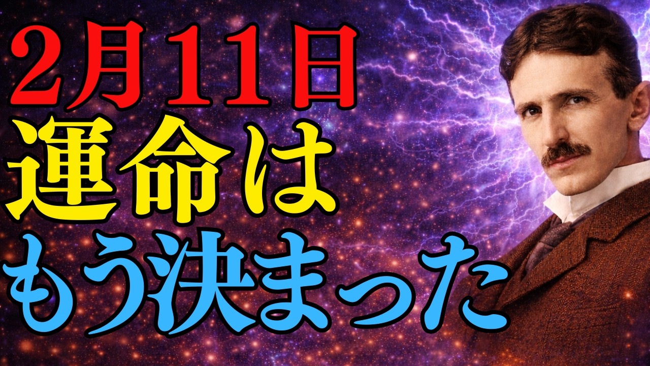 【警告】2月11日、運命の分岐はすでに終わりました。気づいた人だけが通過しています｜ニコラ・テスラ｜