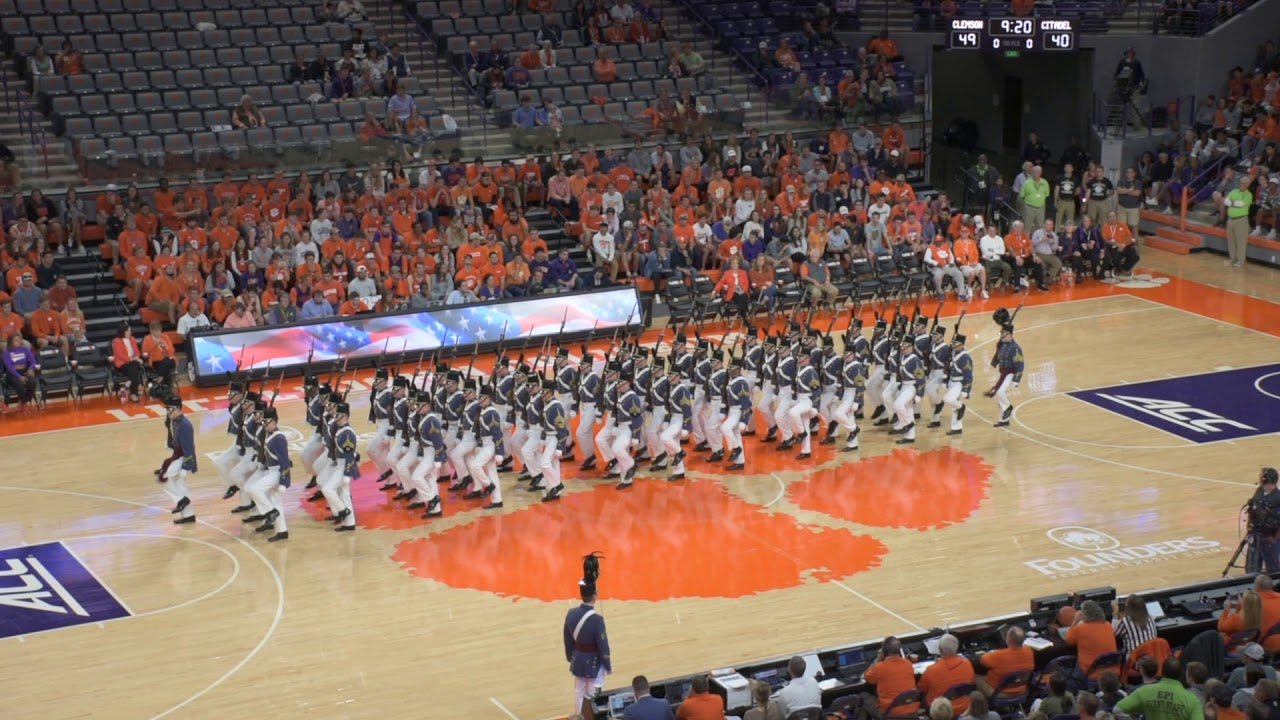 2019 Summerall Guards at Clemson Half-Time