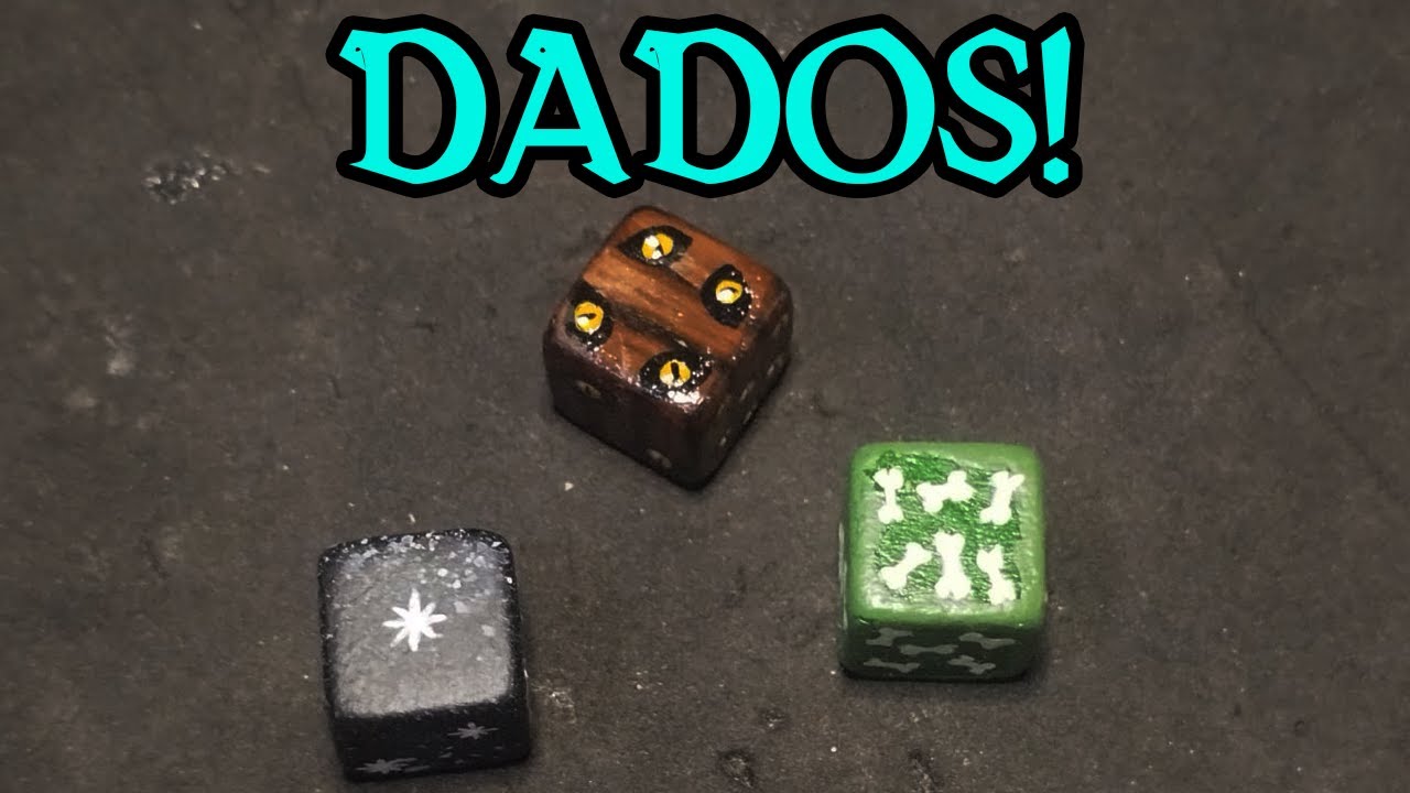 Como fazer meus próprios dados customizados de RPG! Cubo Gelatinoso, Mimico e Universo!