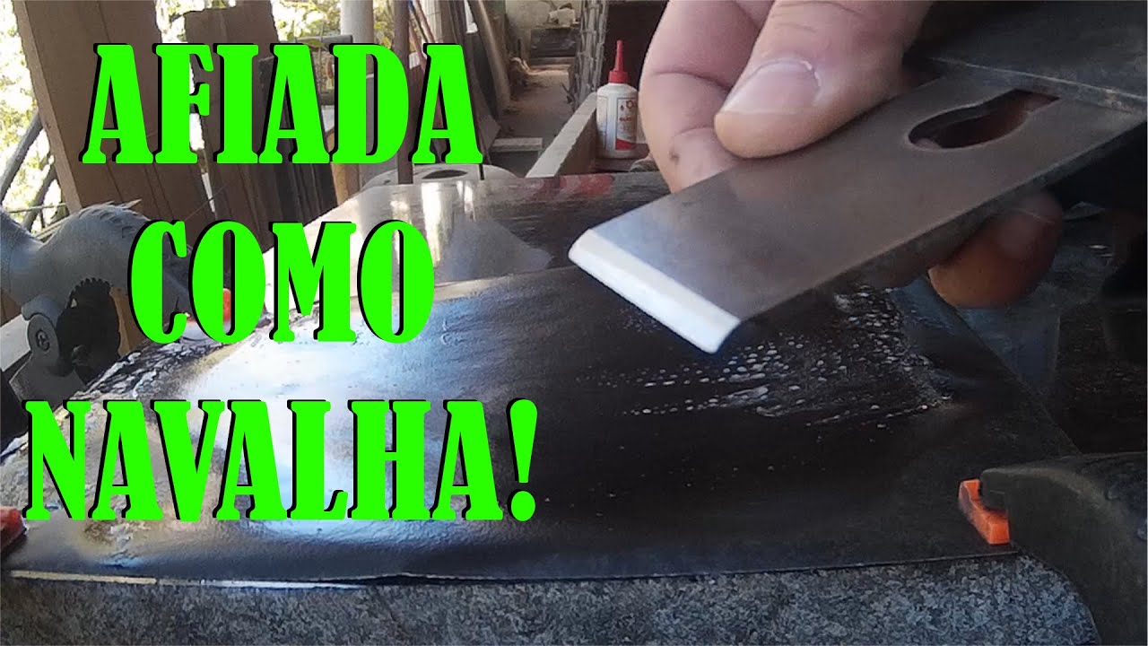 Como afiar lâmina de plaina manual