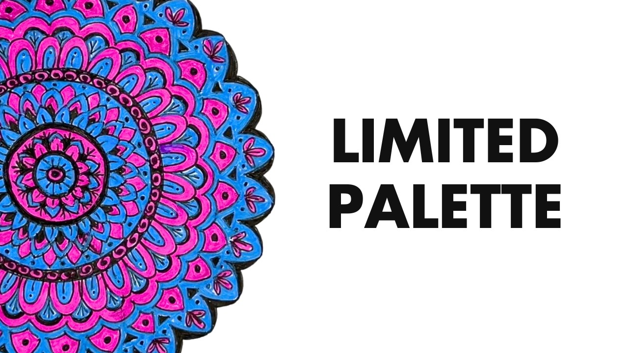 Coloring a Mandala Without Stress | A Simple Two-Color Approach