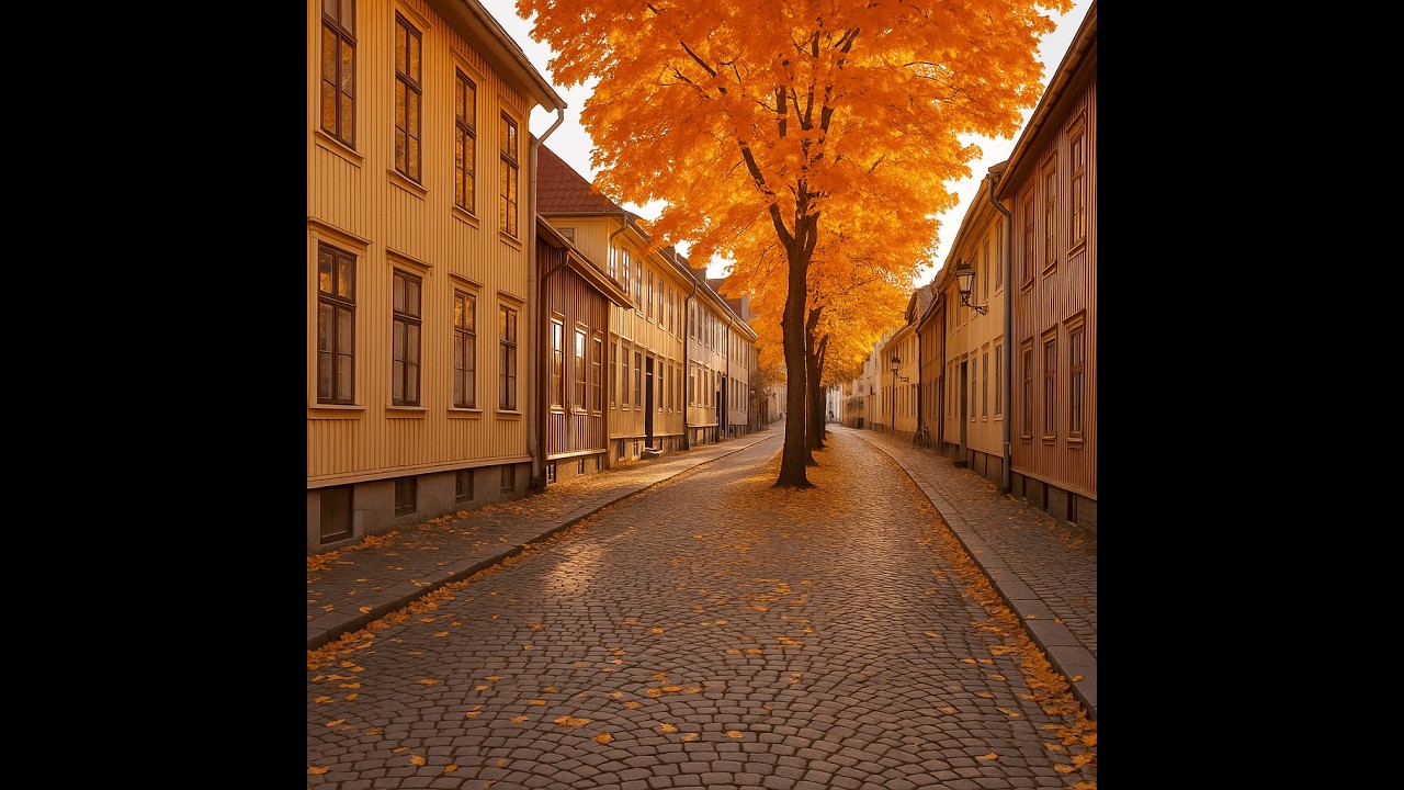 Autumn City Walk  Gothenburg Majorna in 4K Ultra HD