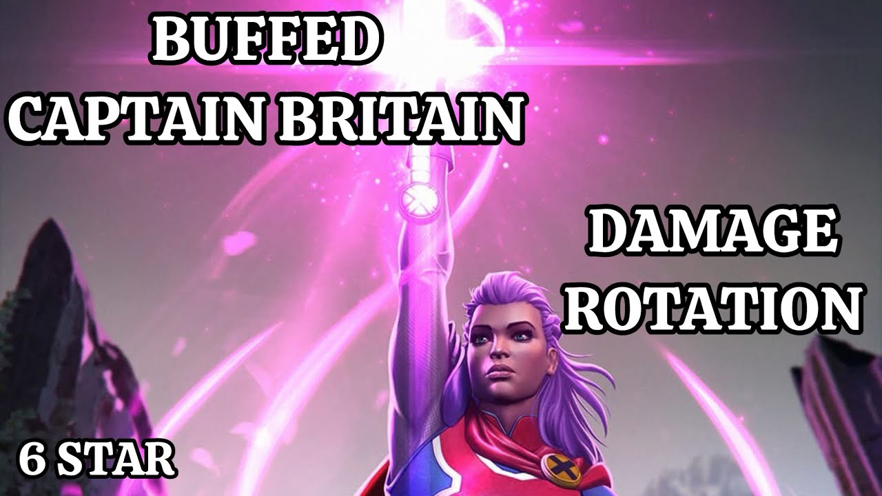 Buffed Captain Britain DAMAGE ROTATION!