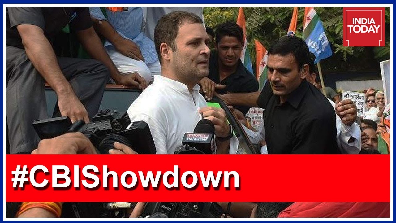 High Voltage Congress Drama Over CBI Crackdown; Rahul Gandhi Repeats 'Chowkidaar Chor Hai' Jibe