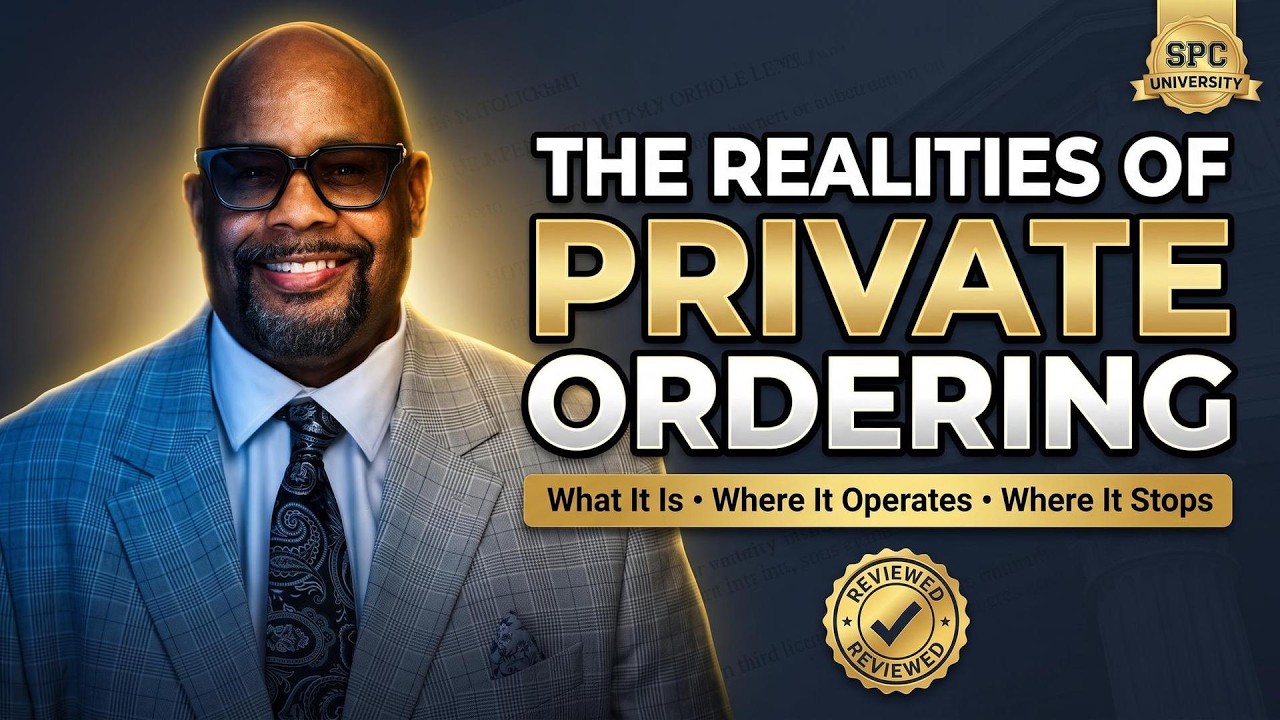 📚 The Realities of Private Ordering | What It Is, Where It Operates, and Where It Stops