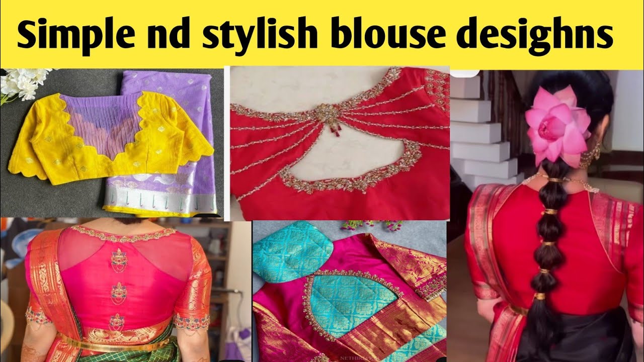 Simple nd stylish blouse designs 