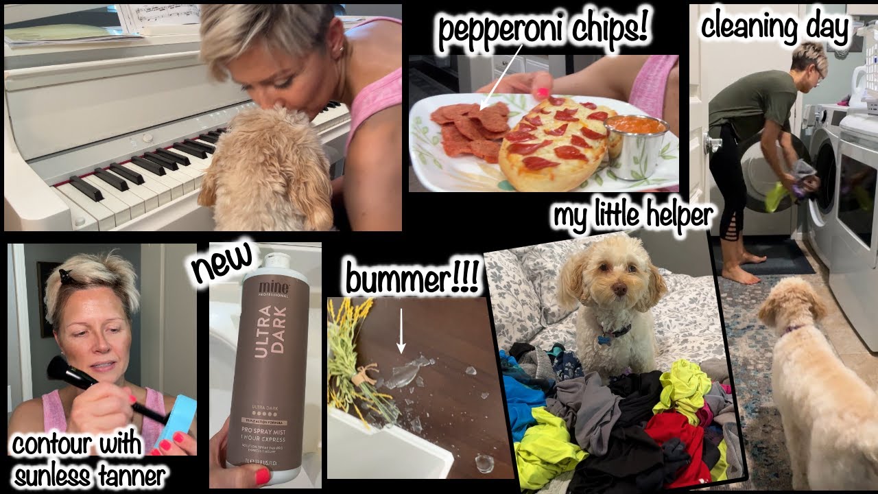 Productive Thursday VLOG: Cleaning, New Sunless Tanner & a Little Mishap