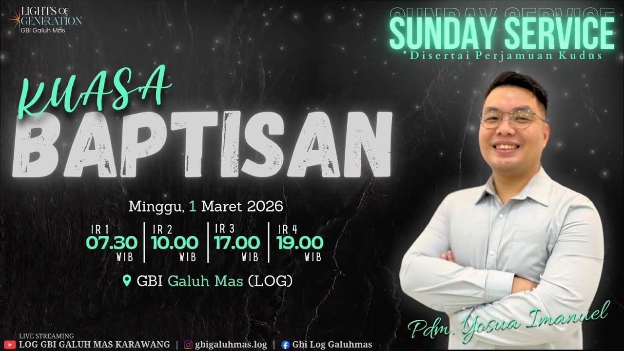 Sunday Service IV - March 01, 2026 - Pdm. Yosua Immanuel