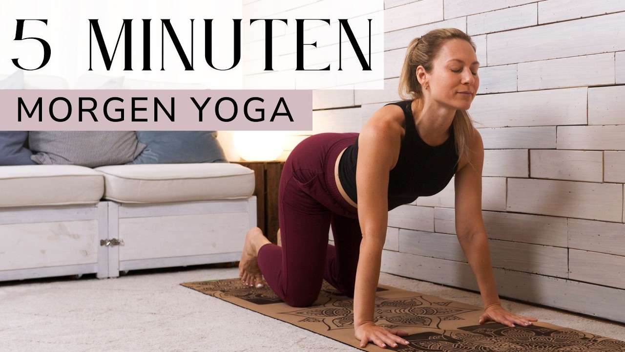 5 Minuten Morgenyoga | den ganzen Körper dehnen & aktivieren