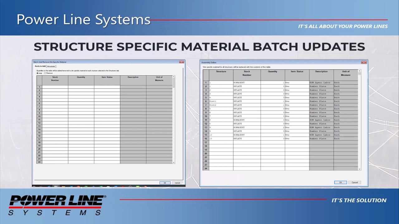 Batch Modify Site Specific Materials